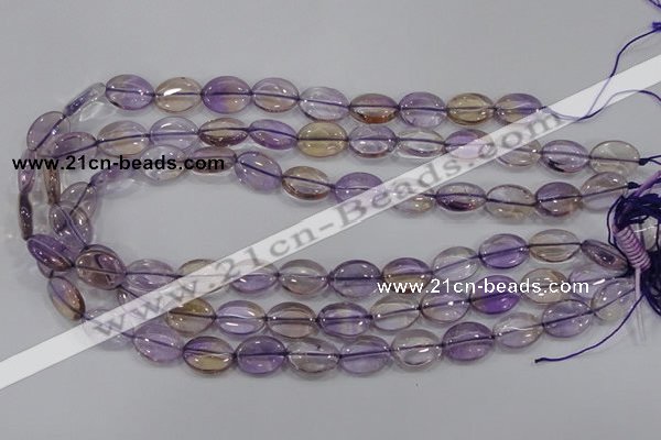 CAN47 15.5 inches 8*12mm oval natural ametrine gemstone beads