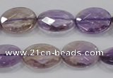 CAN56 15.5 inches 12*16mm faceted oval natural ametrine beads