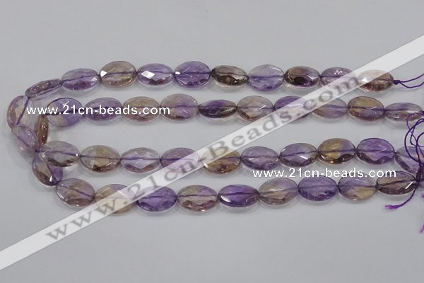 CAN57 15.5 inches 15*20mm faceted oval natural ametrine beads