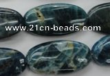 CAP326 15.5 inches 15*30mm oval natural apatite gemstone beads