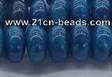 CAP373 15.5 inches 8*14mm rondelle apatite gemstone beads