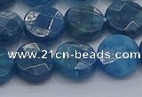 CAP388 15.5 inches 10mm faceted coin apatite gemstone beads