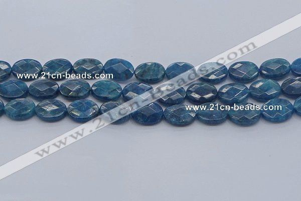 CAP391 15.5 inches 12*16mm faceted oval apatite gemstone beads