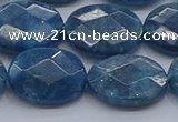 CAP392 15.5 inches 13*18mm faceted oval apatite gemstone beads