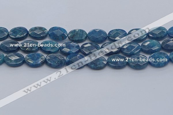 CAP392 15.5 inches 13*18mm faceted oval apatite gemstone beads