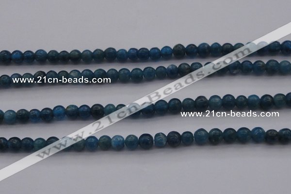 CAP400 15.5 inches 4mm round A grade natural apatite beads