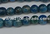 CAP521 15.5 inches 6mm faceted round apatite gemstone beads