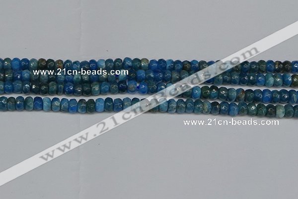 CAP528 15.5 inches 3*5mm faceted rondelle apatite gemstone beads