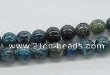 CAP53 15.5 inches 8mm round dyed apatite gemstone beads wholesale