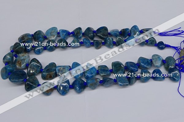 CAP532 15.5 inches 10*12mm - 16*22mm freeform apatite beads