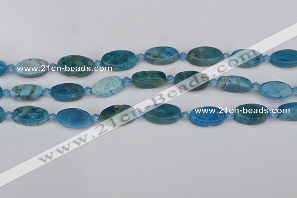 CAP552 15.5 inches 10*18mm oval apatite gemstone beads