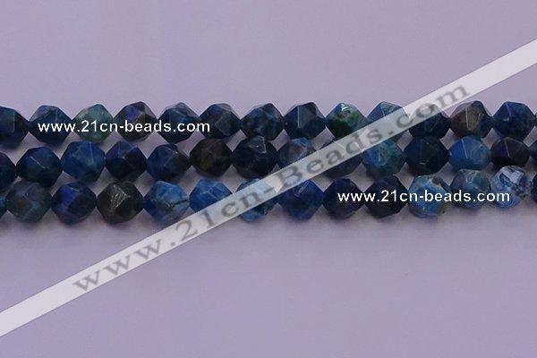 CAP564 15.5 inches 12mm faceted nuggets apatite gemstone beads