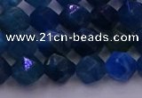 CAP571 15.5 inches 6mm faceted nuggets apatite gemstone beads