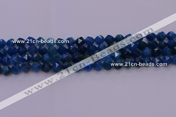 CAP571 15.5 inches 6mm faceted nuggets apatite gemstone beads