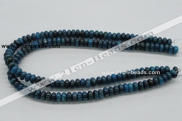 CAP58 15.5 inches 6*10mm rondelle dyed apatite gemstone beads wholesale