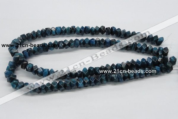 CAP60 15.5 inches 6*12mm faceted rondelle dyed apatite gemstone beads