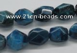 CAP61 15.5 inches 13*15mm nugget dyed apatite gemstone beads wholesale