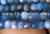 CAP615 15.5 inches 2*3mm faceted rondelle apatite gemstone beads