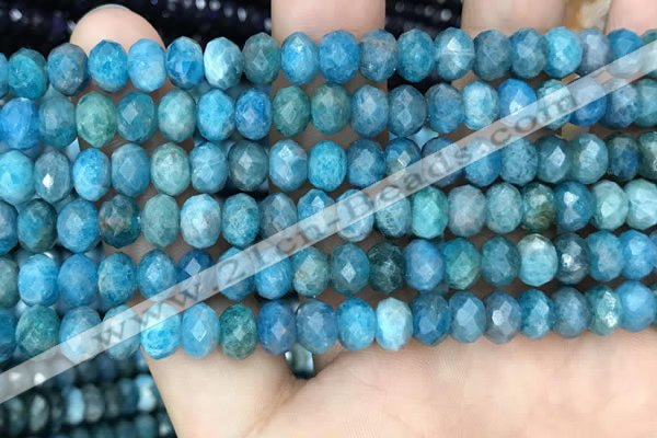 CAP618 15.5 inches 5*7mm - 5*8mmm faceted rondelle apatite beads