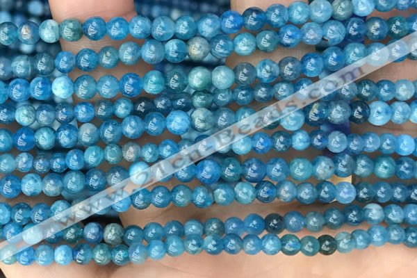 CAP650 15.5 inches 4mm round natural apatite beads wholesale