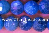 CAP659 15.5 inches 7mm faceted round apatite gemstone beads