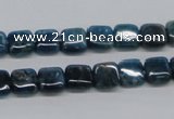 CAP70 15.5 inches 8*8mm square dyed apatite gemstone beads wholesale