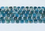 CAP701 15.5 inches 8mm faceted square apatite beads