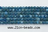 CAP706 15.5 inches 8mm faceted round apatite gemstone beads wholesale