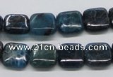 CAP72 15.5 inches 12*12mm square dyed apatite gemstone beads wholesale