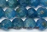 CAP741 15 inches 6mm faceted round apatite beads