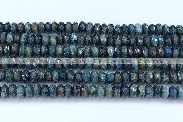 CAP746 15 inches 5*8mm faceted rondelle apatite beads