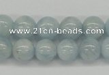 CAQ110 15.5 inches 10mm round A grade natural aquamarine beads