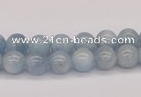 CAQ115 15.5 inches 6mm round AA grade natural aquamarine beads