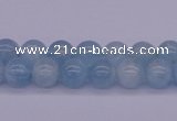 CAQ122 15.5 inches 6mm round AAA grade natural aquamarine beads