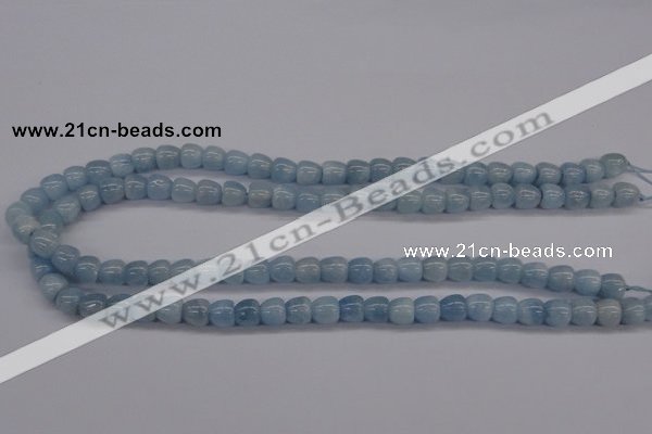 CAQ131 15.5 inches 8*8mm apple-shape natural aquamarine beads