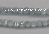 CAQ133 15.5 inches 6*6mm lantern natural aquamarine beads