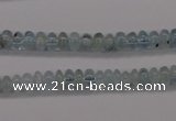 CAQ135 15.5 inches 4*6mm rondelle natural aquamarine beads