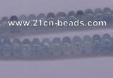 CAQ137 15.5 inches 3*5mm rondelle natural aquamarine beads