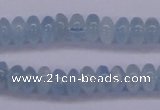 CAQ138 15.5 inches 3*6mm rondelle natural aquamarine beads