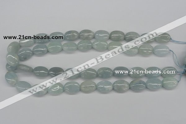 CAQ144 15.5 inches 13*18mm oval natural aquamarine beads wholesale