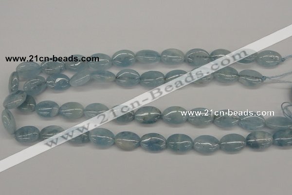 CAQ145 15.5 inches 13*18mm oval natural aquamarine beads wholesale