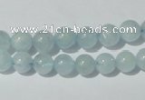 CAQ201 15.5 inches 8mm round natural aquamarine beads wholesale