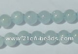 CAQ202 15.5 inches 10mm round natural aquamarine beads wholesale