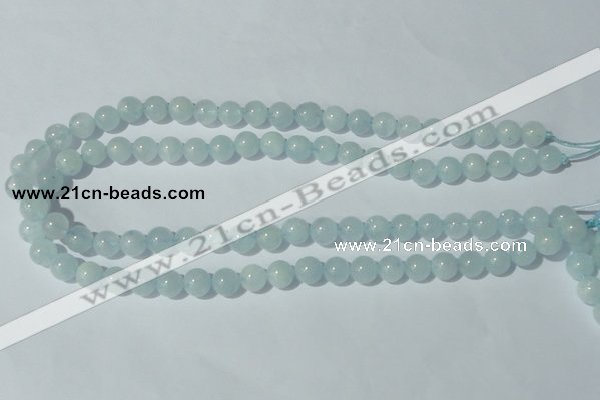 CAQ202 15.5 inches 10mm round natural aquamarine beads wholesale