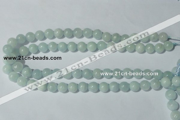 CAQ203 15.5 inches 12mm round natural aquamarine beads wholesale