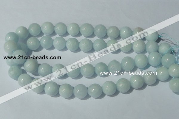 CAQ206 15.5 inches 16mm round natural aquamarine beads wholesale