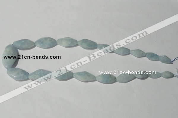 CAQ214 15.5 inches multi-size twisted natural aquamarine beads