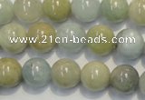 CAQ254 15.5 inches 12mm round aquamarine beads wholesale