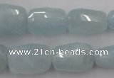 CAQ415 8*12mm – 18*28mm faceted nuggets natural aquamarine beads