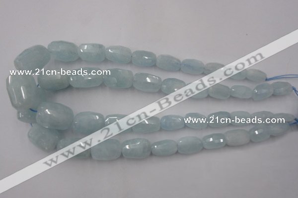 CAQ415 8*12mm – 18*28mm faceted nuggets natural aquamarine beads